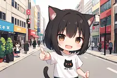 これがにゃんこTシャツだニャ！