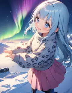綺麗な空気とオーロラ