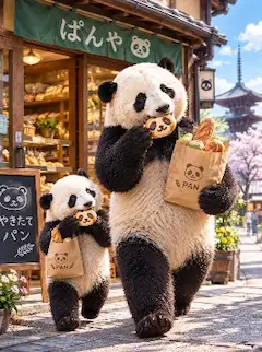 美味しいパンダパン🐼