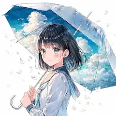傘の中の蒼空