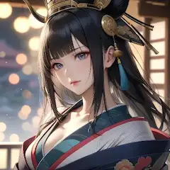 宵闇に咲く黒髪の美女
