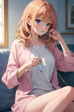 歯みがきする女の子