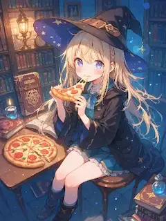 深夜の魔法学習のお供に