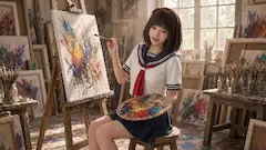 アトリエの色彩画家