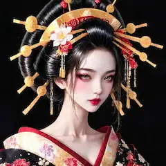 金のかんざしを纏う舞妓