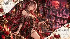 赤い月が照らす薔薇の仮面舞踏会