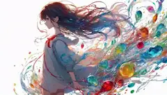 髪から溢れる虹の記憶