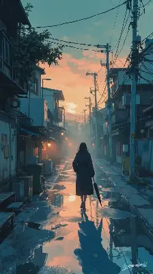 キラリふわり朝帰り／スマホ壁紙アーカイブ