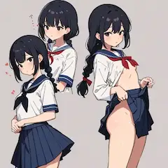 「三つ編みJ〇ちゃん」のチラリズム