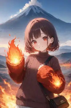 燃え袖