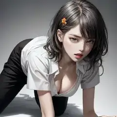 うつぶせになって泣いている女性 3