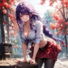【原神】雷電将軍 アメスク制服