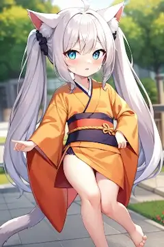 着物猫っ娘ちゃん
