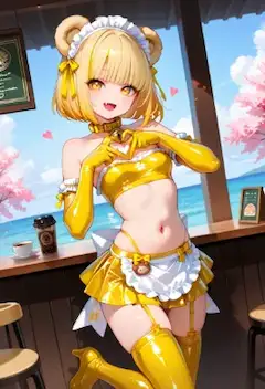 🧸「可愛い魔法で、鎖骨美のスキマバイト」の巻き📝☕🥞🌸🏝