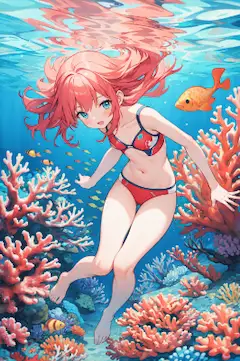 きれいなサンゴ礁