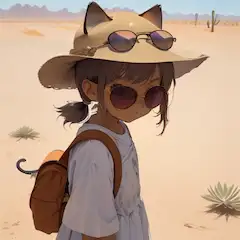 砂漠と少女