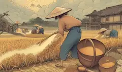 稲の収穫