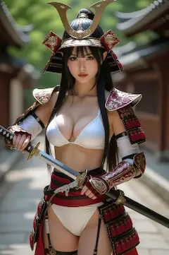 紅蓮の女侍、寺院の誓い