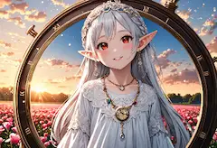 時を紡ぐ花畑のエルフ姫