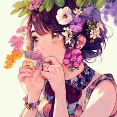 花を食む