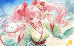 リボンのフリフリ！