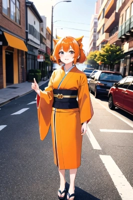ウマ娘マヤノトップガンの着物仕様