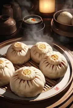 蒸気舞う古都の秘伝饅頭