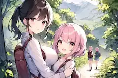 ママと一緒にハイキング🤗