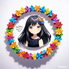 虹色の花輪に込めたハグの贈り物