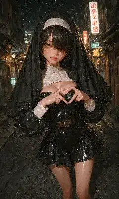 雨夜の修道女と禁断の恋心