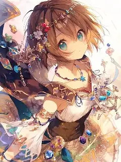 宝石の森に咲く少女の魔法。