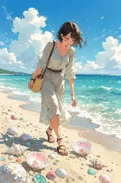 夏の海辺で集める小さな宝物