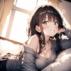 んー？おかえりー