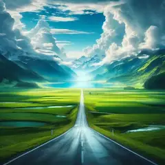 逃げ水（習作）