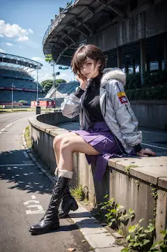 昼下がりの国立競技場にて
