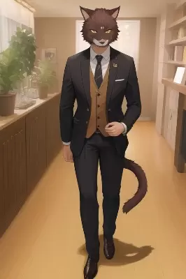 猫の紳士