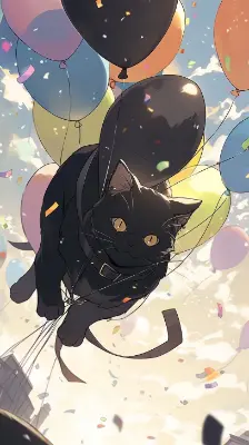 空飛ぶ黒猫🎈