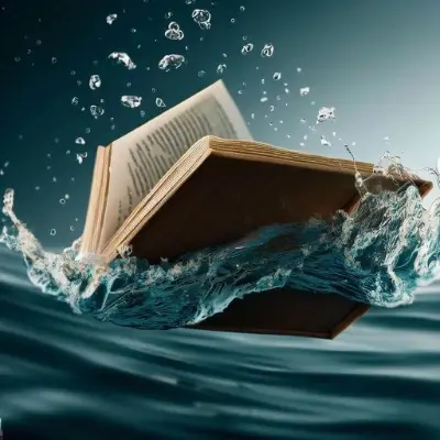 本が溺れている