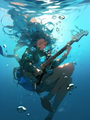 水中ギター
