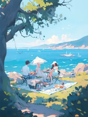 海辺ピクニック