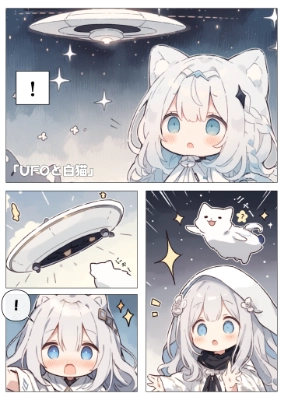 UFOと白猫