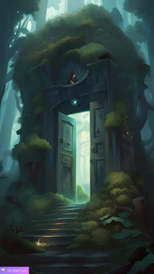 森のドア、その先には