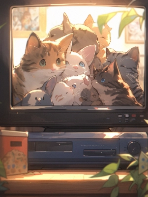 猫のテレビ