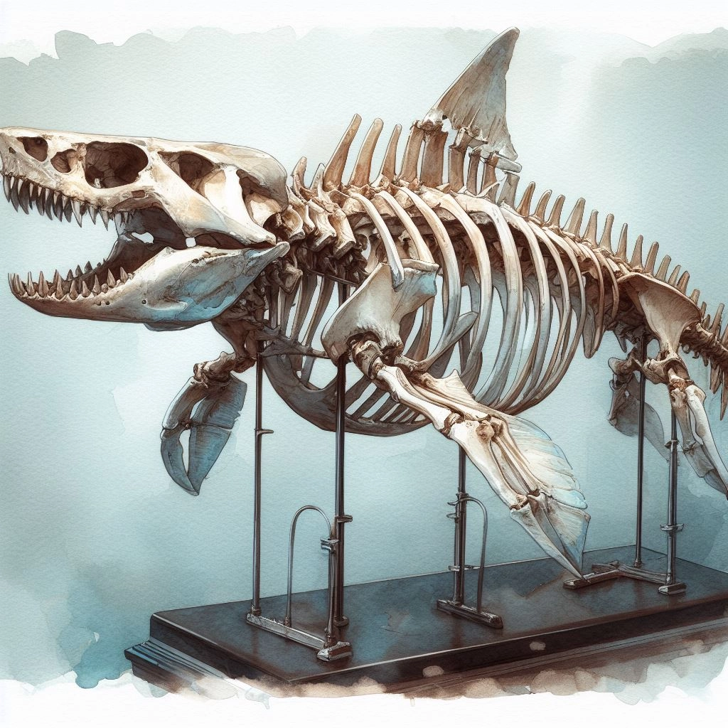 アオザメの頭骨模型 】サメ 鮫 顎 歯 頭蓋骨 スカル 骨格標本