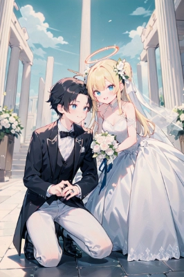 天使と人間の結婚式
