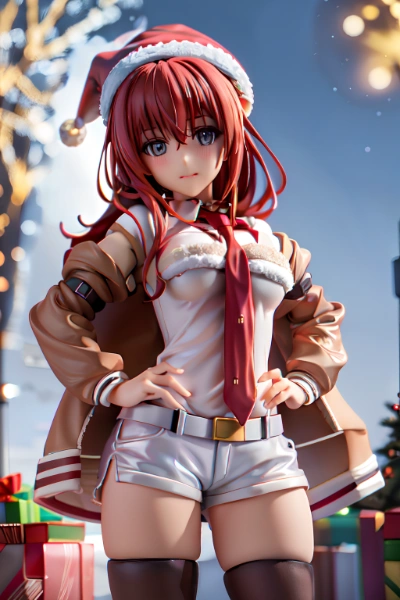 Kurisu in Christmas from STEINS;GATE
