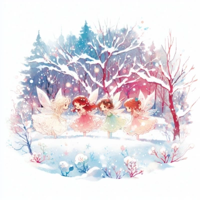 雪の妖精たち