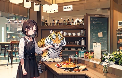 ようこそ虎カフェへ