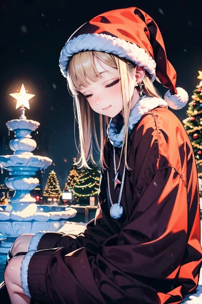 クリスマス×星×少女