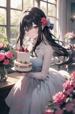 一緒にケーキ食べましょう